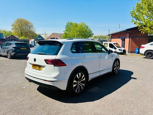 Volkswagen Tiguan 2018 2.0 Tdi R-line Suv Dsg Euro 6 Ss WN68TNE White #6