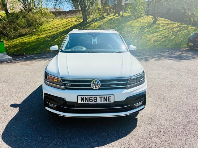Volkswagen Tiguan 2018 2.0 Tdi R-line Suv Dsg Euro 6 Ss WN68TNE White #2