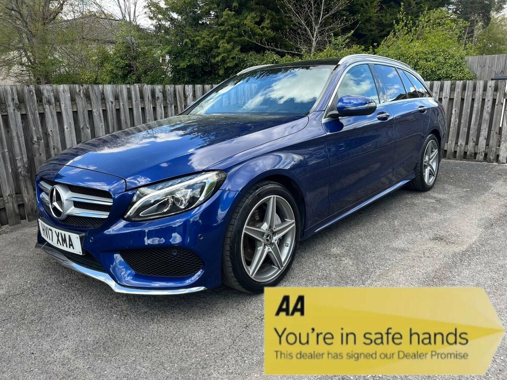 Mercedes-Benz C Class 2.1 C220d Amg Line Premium Plus G-tronic Euro 6 Blue
