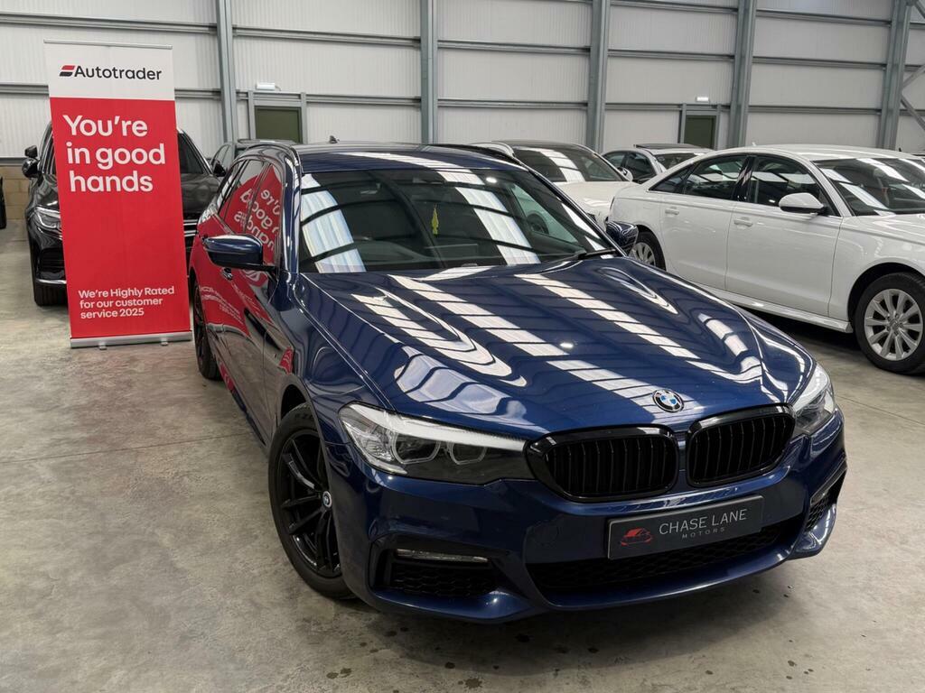 BMW 5 Series 2.0 520D M Sport Touring Xdrive Euro 6 S S  Blue #5