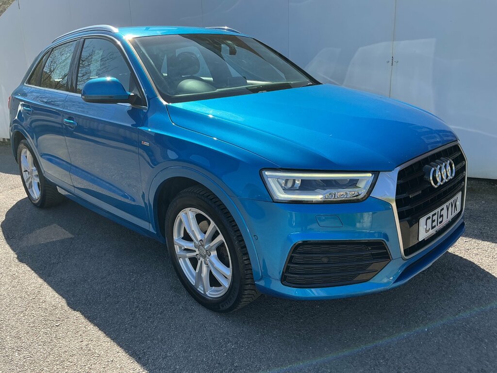 Audi Q3 2.0 Tdi S Line Suv S Tronic Quattro Eur CE15YYK Blue #3