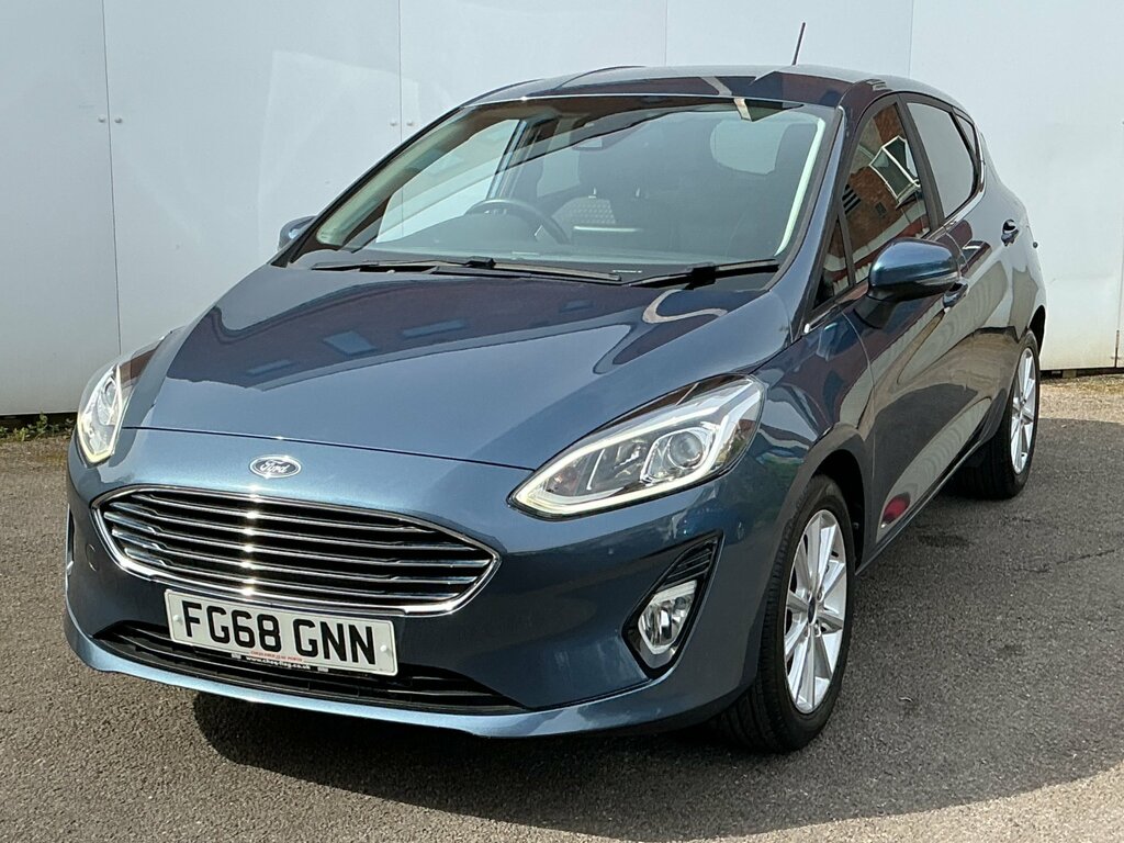 Ford Fiesta 1.5 Tdci Titanium Hatchback Euro FG68GNN Blue #2