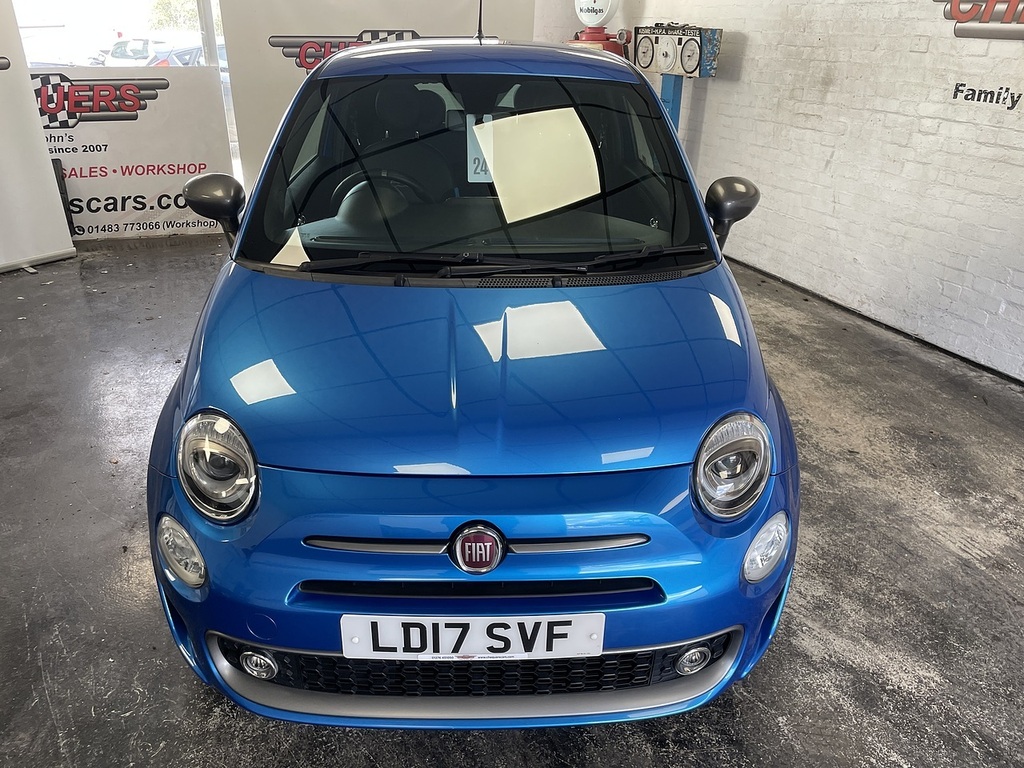 Fiat 500 S Blue #4