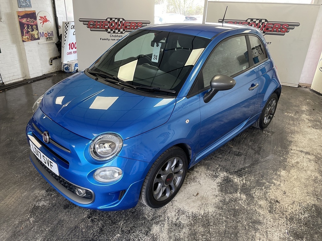 Fiat 500 S Blue #5
