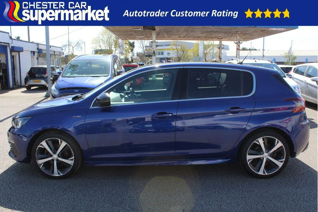 Peugeot 308 Hatchback 1.2 Puretech Gpf Gt Line Euro 6 Ss KJ19FKS Blue #2