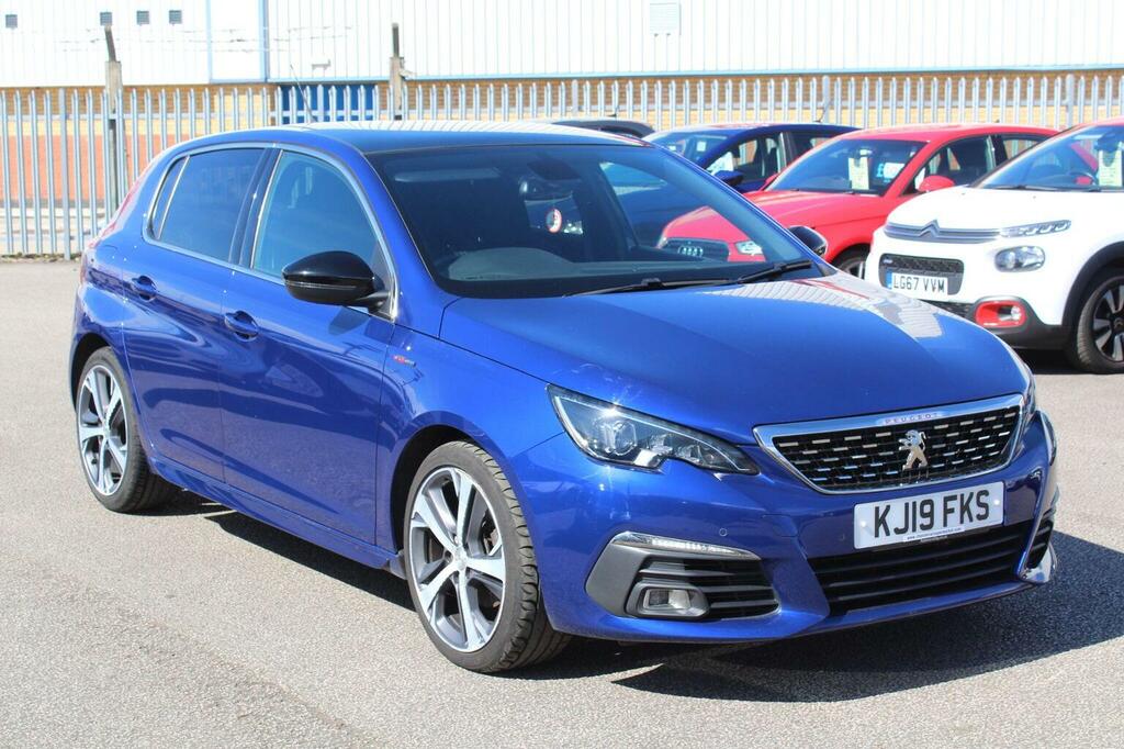 Peugeot 308 Hatchback 1.2 Puretech Gpf Gt Line Euro 6 Ss KJ19FKS Blue #3