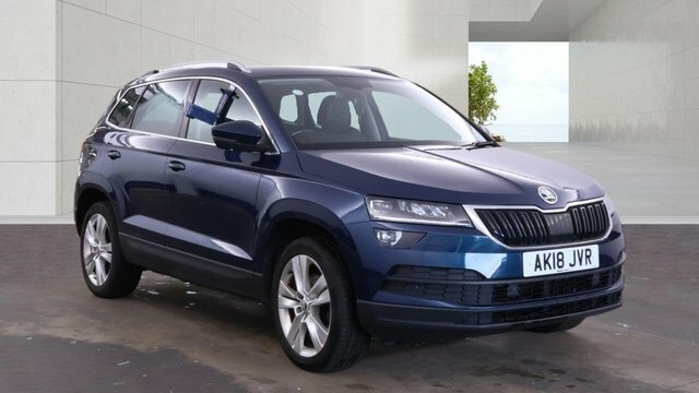 Skoda Karoq 2018 1.6 Tdi Se L Suv Dsg Euro 6 Ss AK18JVR Blue #2