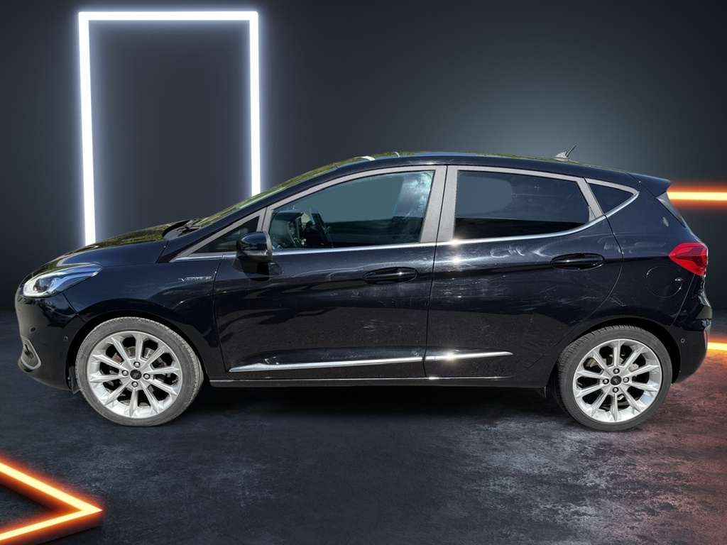 Ford Fiesta 1.0 Ecoboost Hybrid Mhev 155 Vignale Edition RJ21YMV Black #2