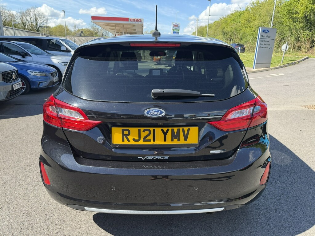 Ford Fiesta 1.0 Ecoboost Hybrid Mhev 155 Vignale Edition RJ21YMV Black #6