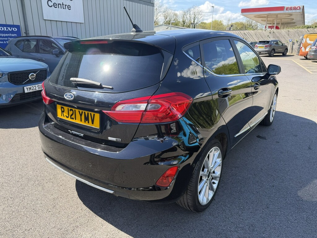 Ford Fiesta 1.0 Ecoboost Hybrid Mhev 155 Vignale Edition RJ21YMV Black #5