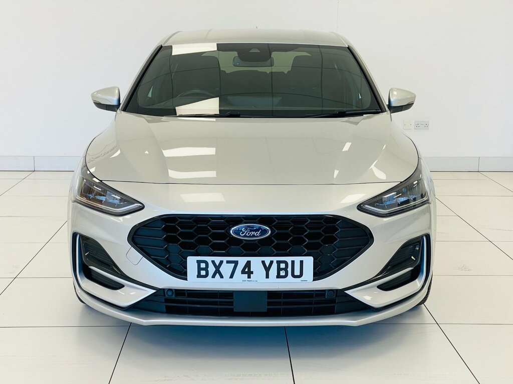 Ford Focus Ecoboost Mhev St-line Hatchback Hybrid BX74YBU Silver #4