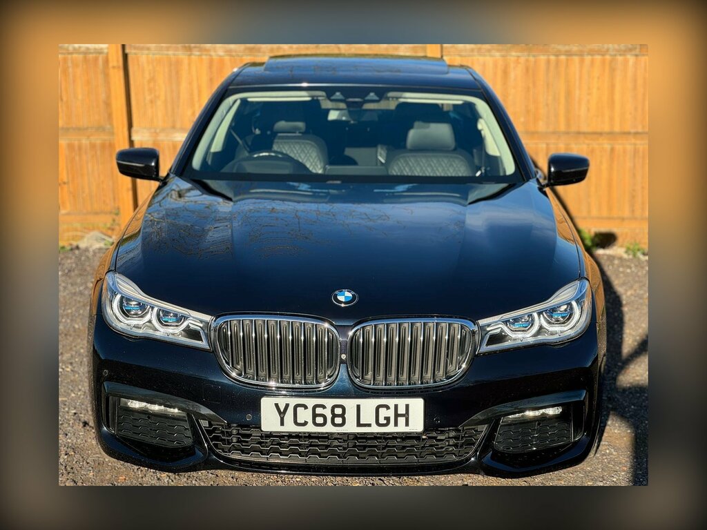 BMW 7 Series 3.0 730D M Sport Xdrive Euro 6 Ss YC68LGH Black #2