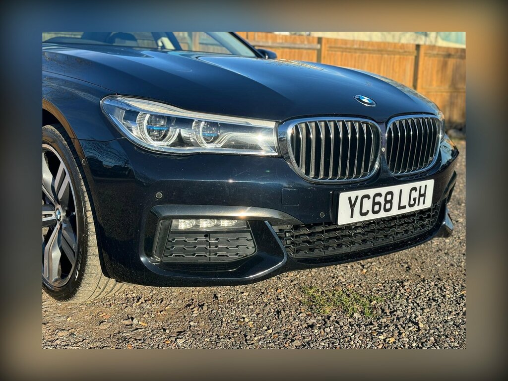 BMW 7 Series 3.0 730D M Sport Xdrive Euro 6 Ss YC68LGH Black #5