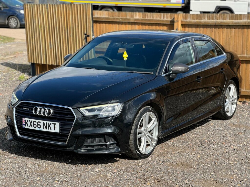 Audi A3 2.0 Tdi S Line Quattro Euro 6 Ss KX66NKT Black #2
