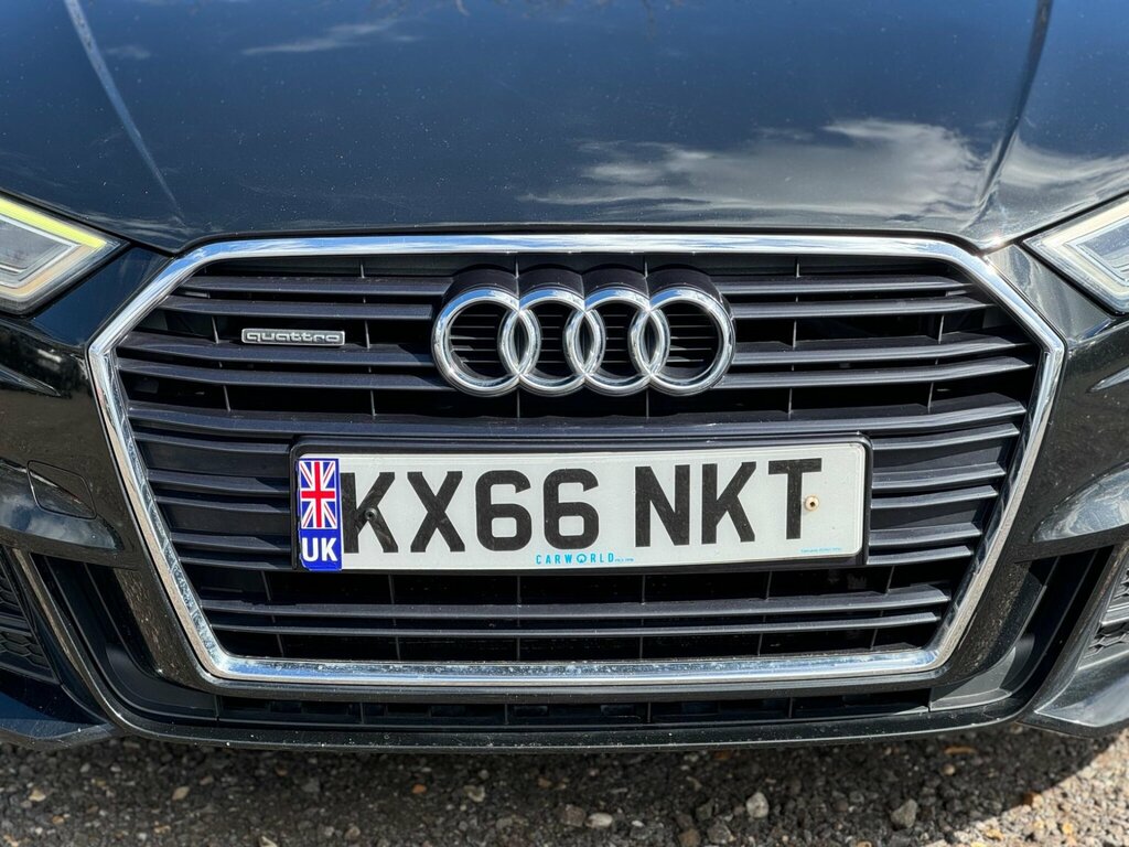 Audi A3 2.0 Tdi S Line Quattro Euro 6 Ss KX66NKT Black #6