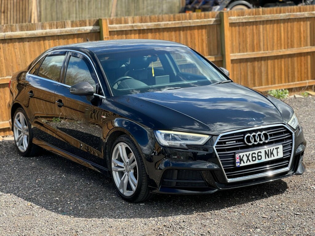 Audi A3 2.0 Tdi S Line Quattro Euro 6 Ss KX66NKT Black #5