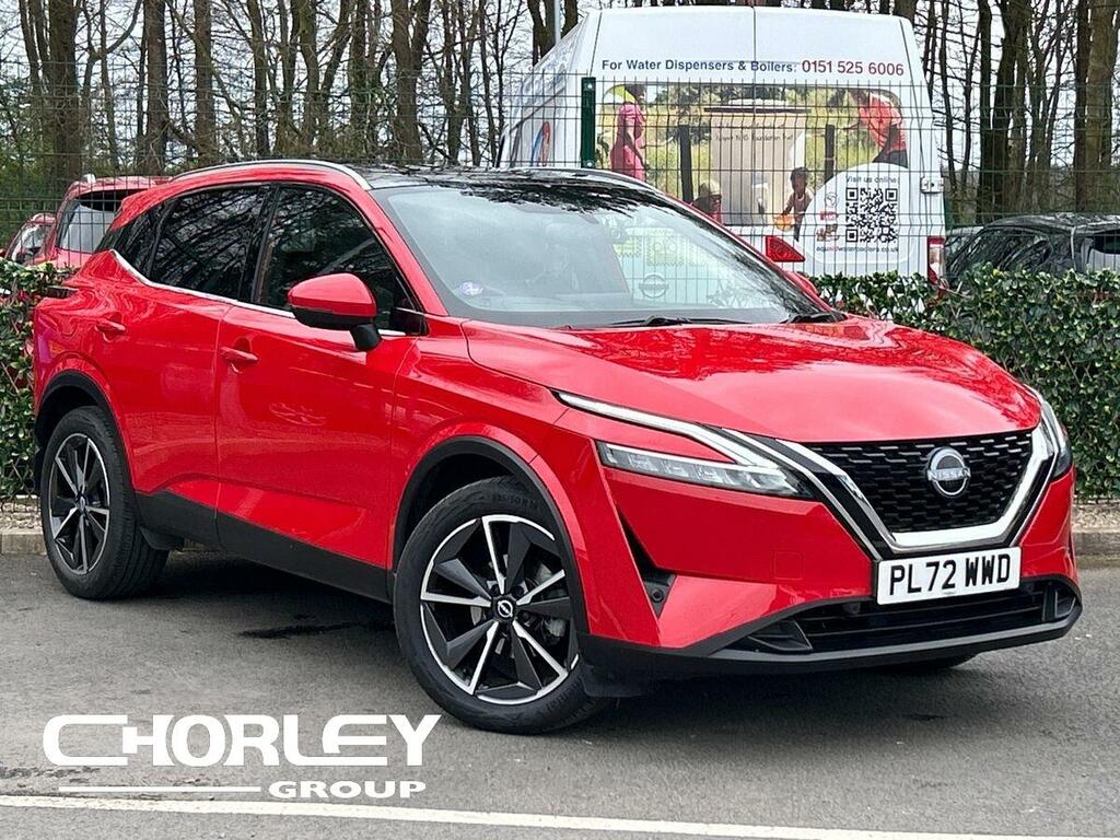 Nissan Qashqai 1.3 Dig-t Mhev Tekna Suv Hybrid Xtron E PL72WWD Red