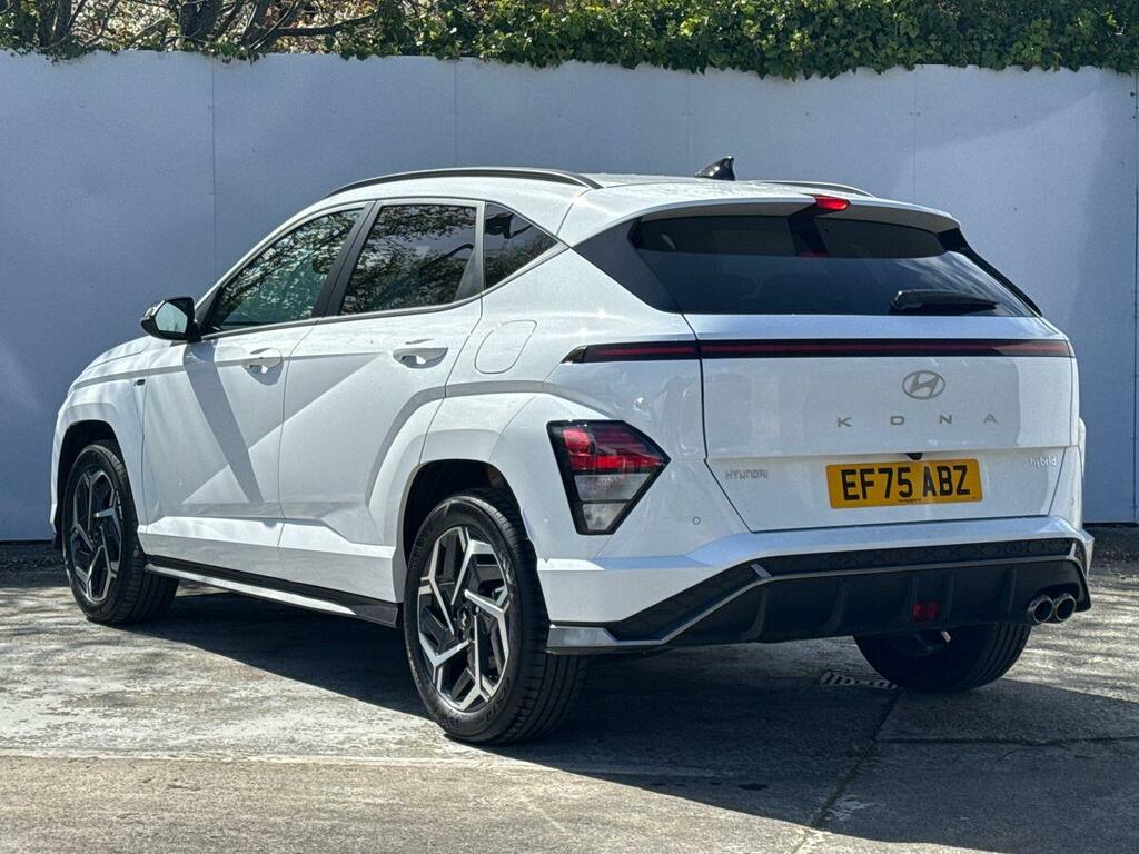 Hyundai Kona 1.6 H-gdi N Line Suv Hybrid Dct Euro 6 EF75ABZ White #3