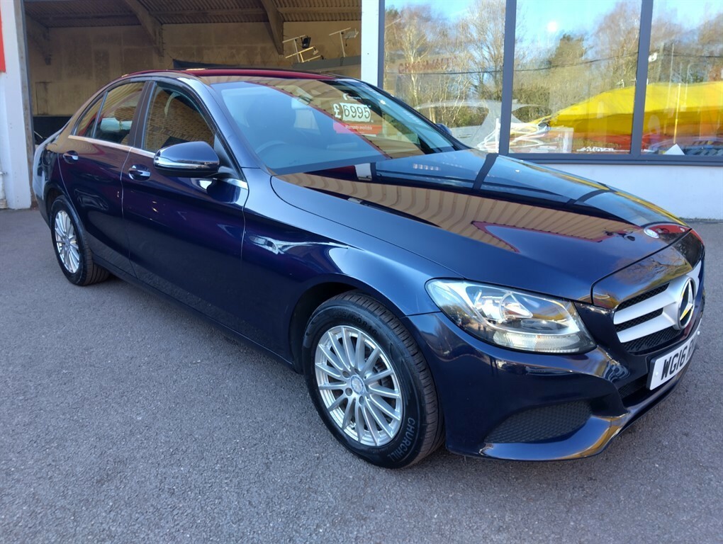 Mercedes-Benz C Class D Se Saloon WG16RKU Blue #3