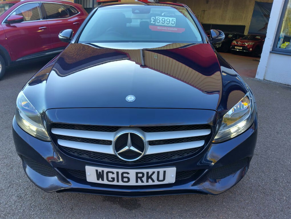 Mercedes-Benz C Class D Se Saloon WG16RKU Blue #2
