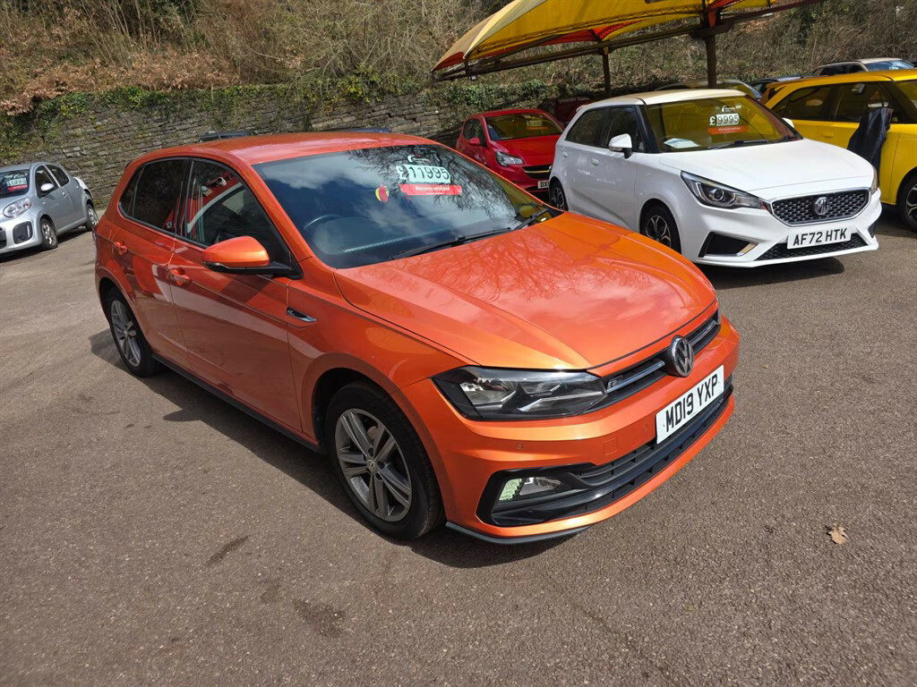 Volkswagen Polo R-line Tsi Hatchback MD19YXP Orange #4