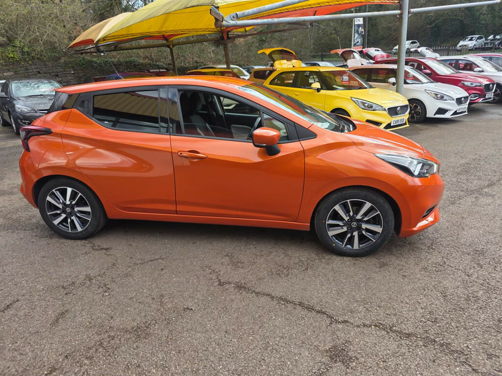 Nissan Micra Ig-t N-connecta Hatchback DV67RUU Orange #4