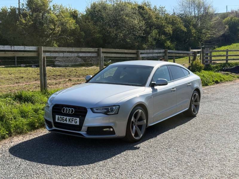 Audi A5 2.0 Tdi 177 Black Edition 5 Seat - 2014 64 Silver