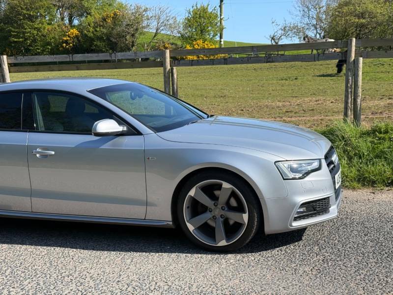 Audi A5 2.0 Tdi 177 Black Edition 5 Seat - 2014 64 AO64KFG Silver #6