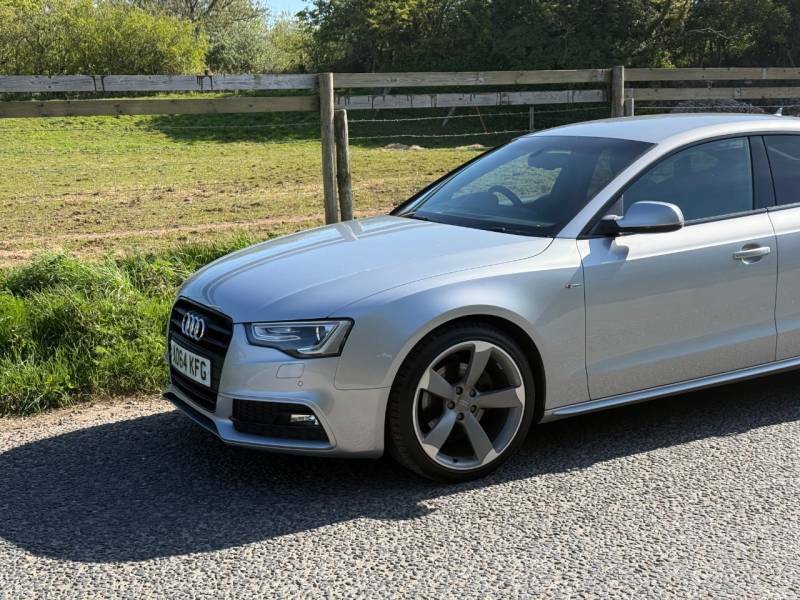 Audi A5 2.0 Tdi 177 Black Edition 5 Seat - 2014 64 AO64KFG Silver #2