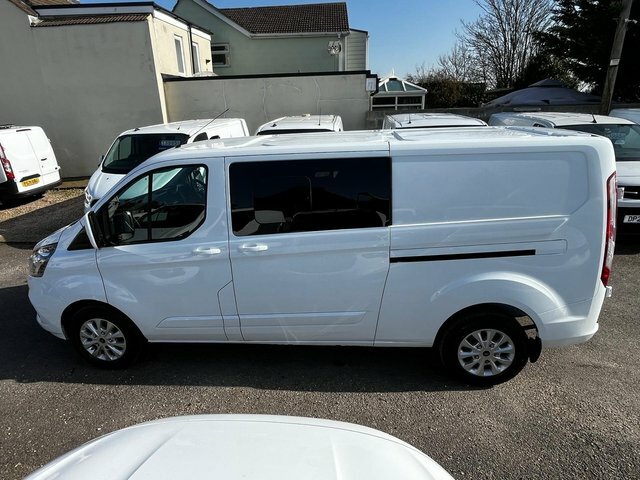 Ford Transit Custom 2.0 300 Ecoblue Limited Crew Van L2 H1 Euro 6 S S MA72BFM White #5