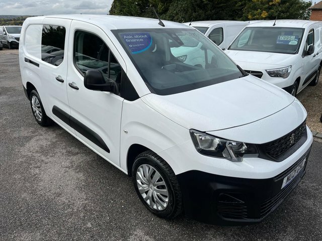 Peugeot Partner 1.5 Bluehdi 850 Professional Long Crew Van Double White