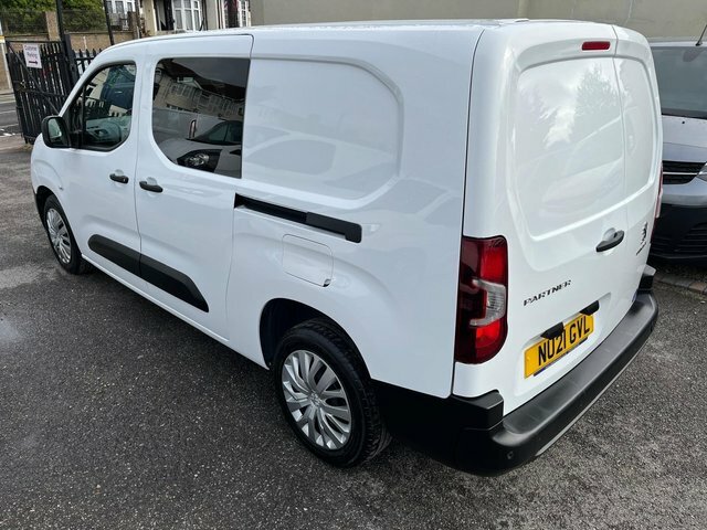 Peugeot Partner 1.5 Bluehdi 850 Professional Long Crew Van Double NU21GVL White #6