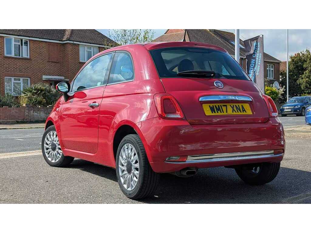 Fiat 500 1.2 Lounge Hatchback Euro 6 Ss WM17XNA Red #2