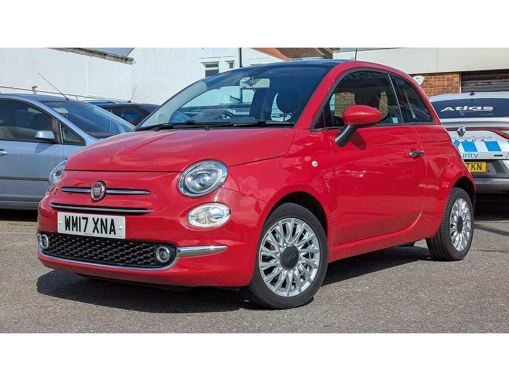 Fiat 500 1.2 Lounge Hatchback Euro 6 Ss WM17XNA Red #3