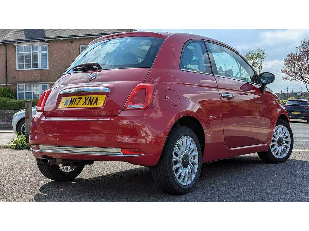 Fiat 500 1.2 Lounge Hatchback Euro 6 Ss WM17XNA Red #4