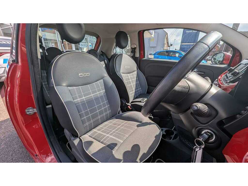 Fiat 500 1.2 Lounge Hatchback Euro 6 Ss WM17XNA Red #6