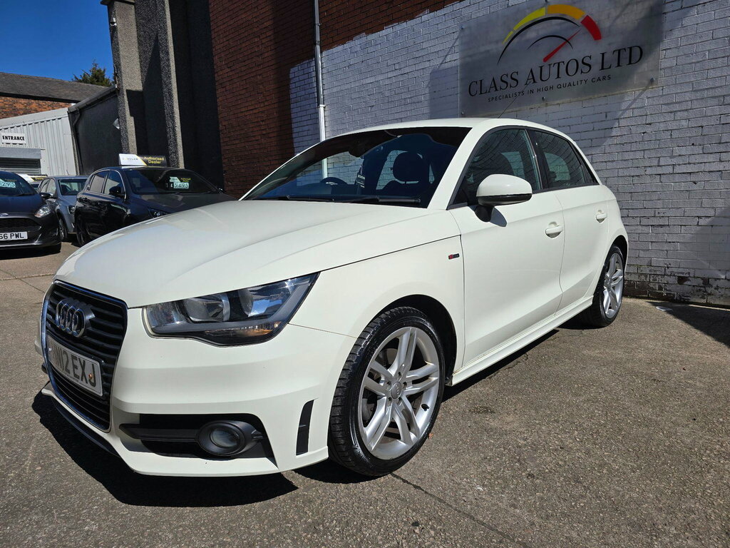 Audi A1 1.6 Tdi S Line Sportback Euro 5 Ss White #3