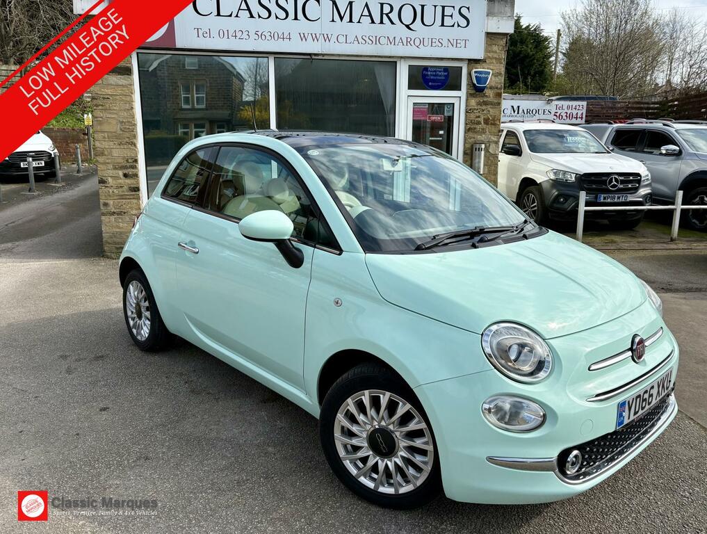 Fiat 500 1.2 Lounge Hatchback Euro 6 Ss Green