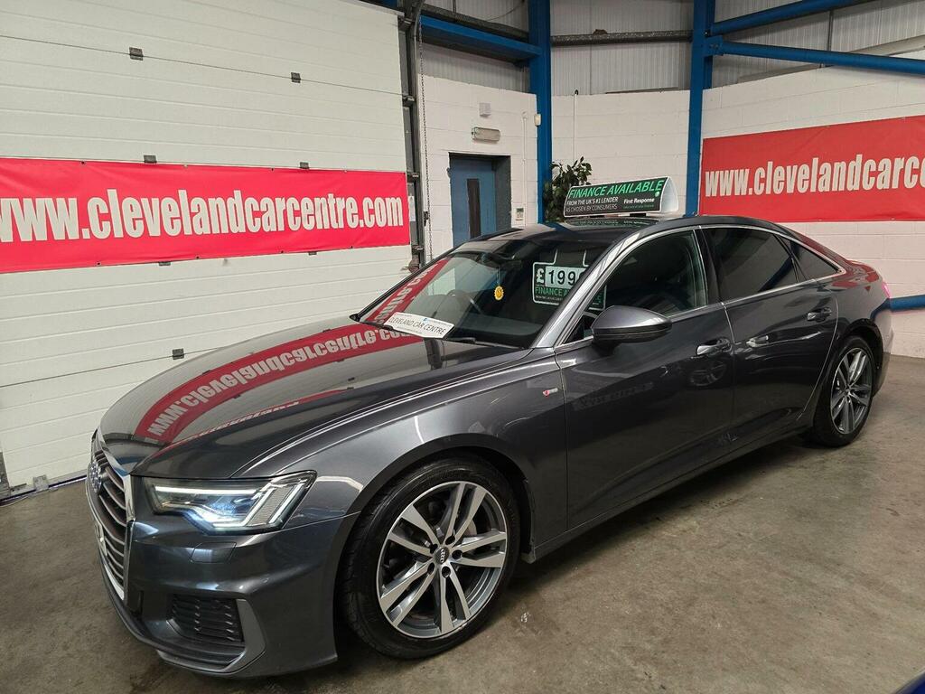 Audi A6 Saloon Saloon 2.0 Tdi 40 S Line S Tronic Quattro Euro 6 YY69FEX Grey #2