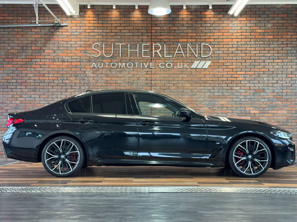 BMW 5 Series 2.0 520D M Sport Mhev WA72OMC Black #3