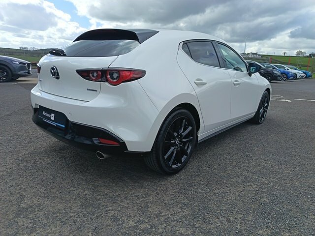 Mazda 3 2.5 E-skyactiv-g Mhev Homura Hatchback MD74ZJX White #5