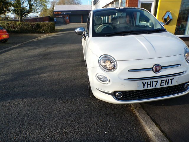 Fiat 500 Lounge Hatchback YH17ENT White #6