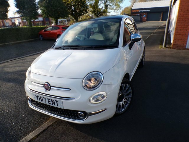 Fiat 500 Lounge Hatchback YH17ENT White #3