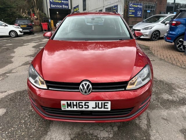 Volkswagen Golf 2016 65 1.6 Tdi Bluemotion Tech Se Estate Dies MH65JUE Red #2