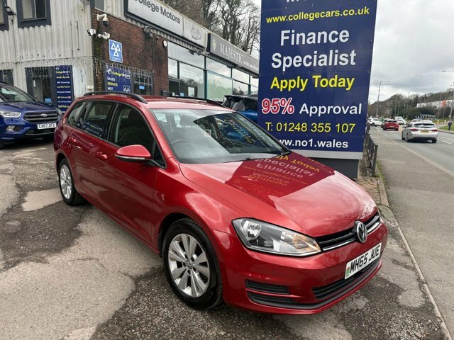 Volkswagen Golf 2016 65 1.6 Tdi Bluemotion Tech Se Estate Dies Red