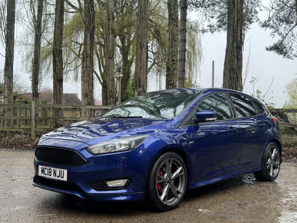 Ford Focus 1.0T Ecoboost St-line X Hatchback Manua MC18NJU Blue #4