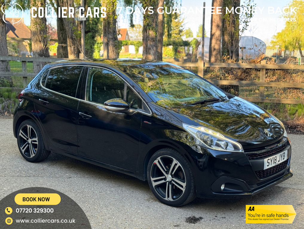 Peugeot 208 1.2 Puretech Gpf Gt Line Hatchback Manu Black
