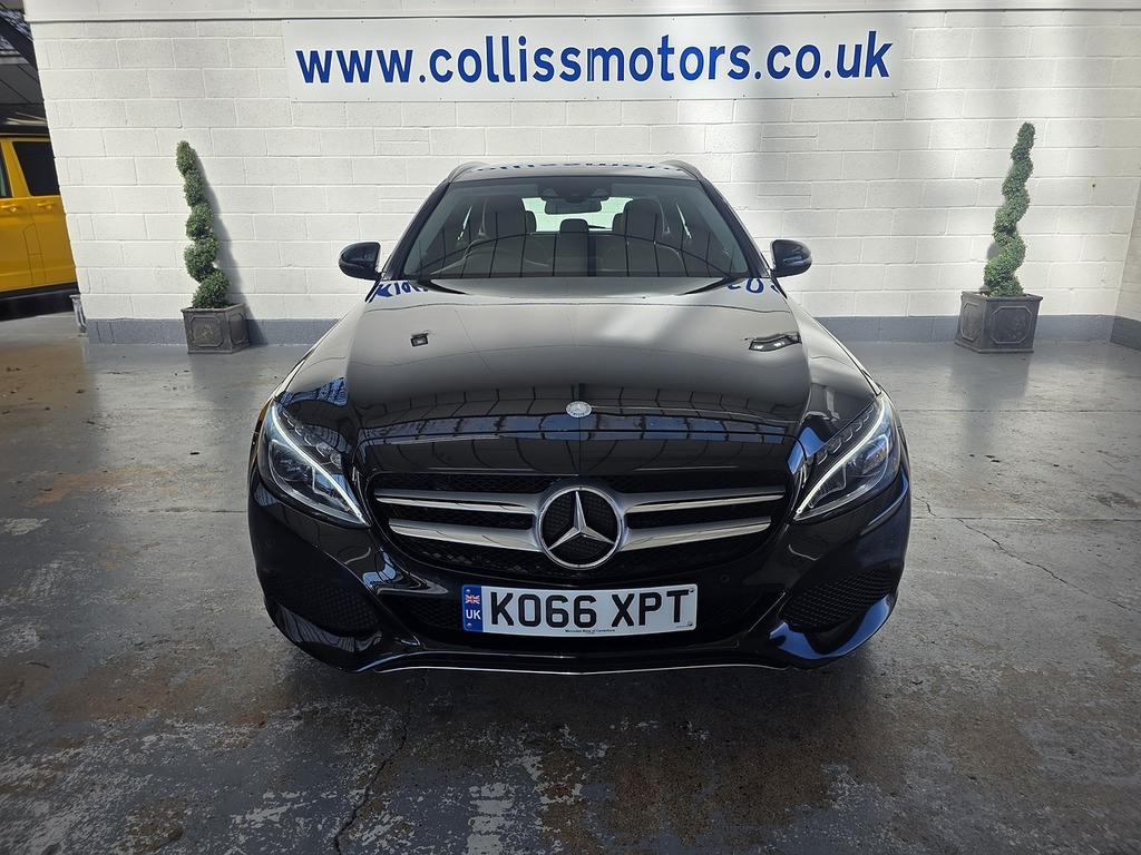 Mercedes-Benz C Class 2.1 C220d Sport Estate G-tronic Euro 6 KO66XPT Black #2