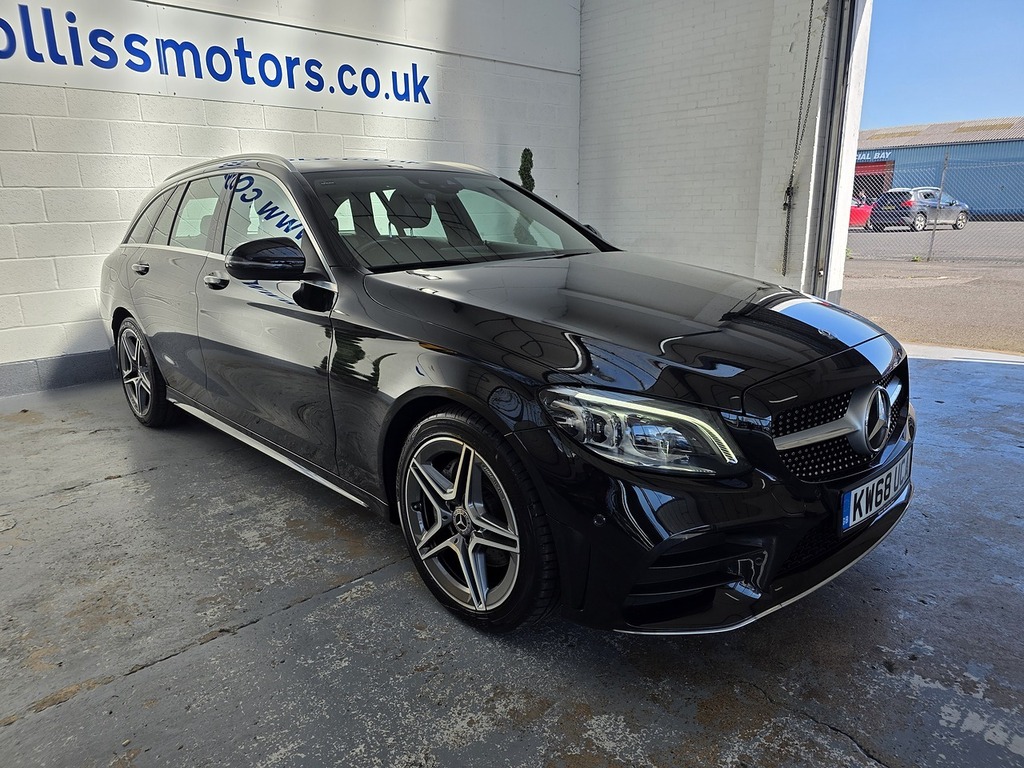 Mercedes-Benz C Class 1.5 C200 Mhev Eq Boost Amg Line Premium Estate 5 KW68UCA Black #2
