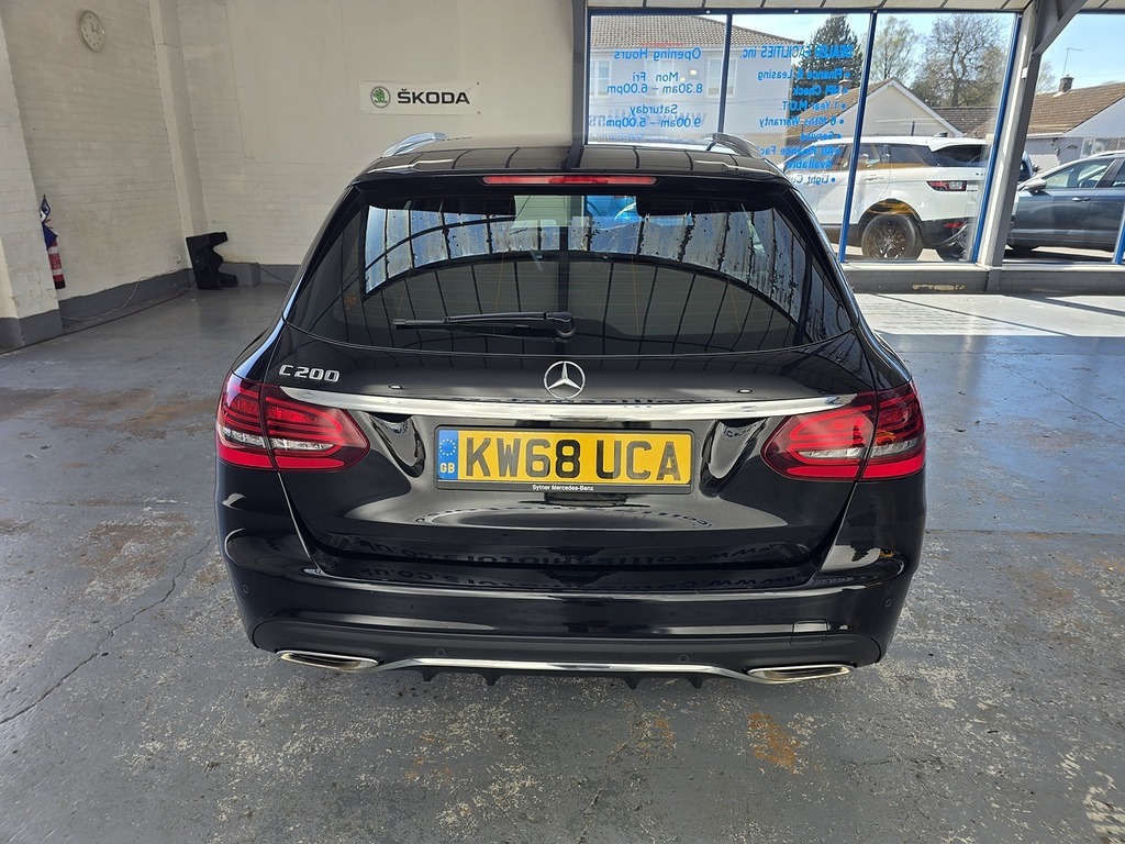 Mercedes-Benz C Class 1.5 C200 Mhev Eq Boost Amg Line Premium Estate 5 KW68UCA Black #6